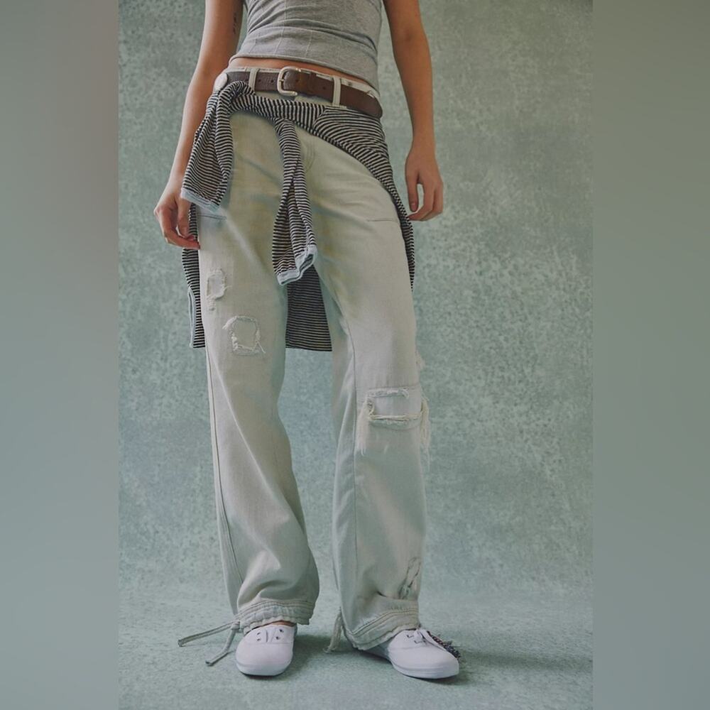We The Free Don't Wait Up Boyfriend Jeans Trash Talk